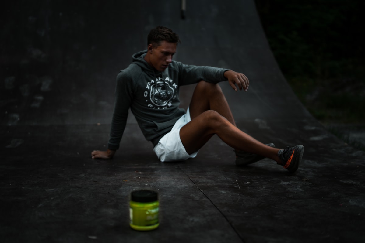 Man reviewing supplement information